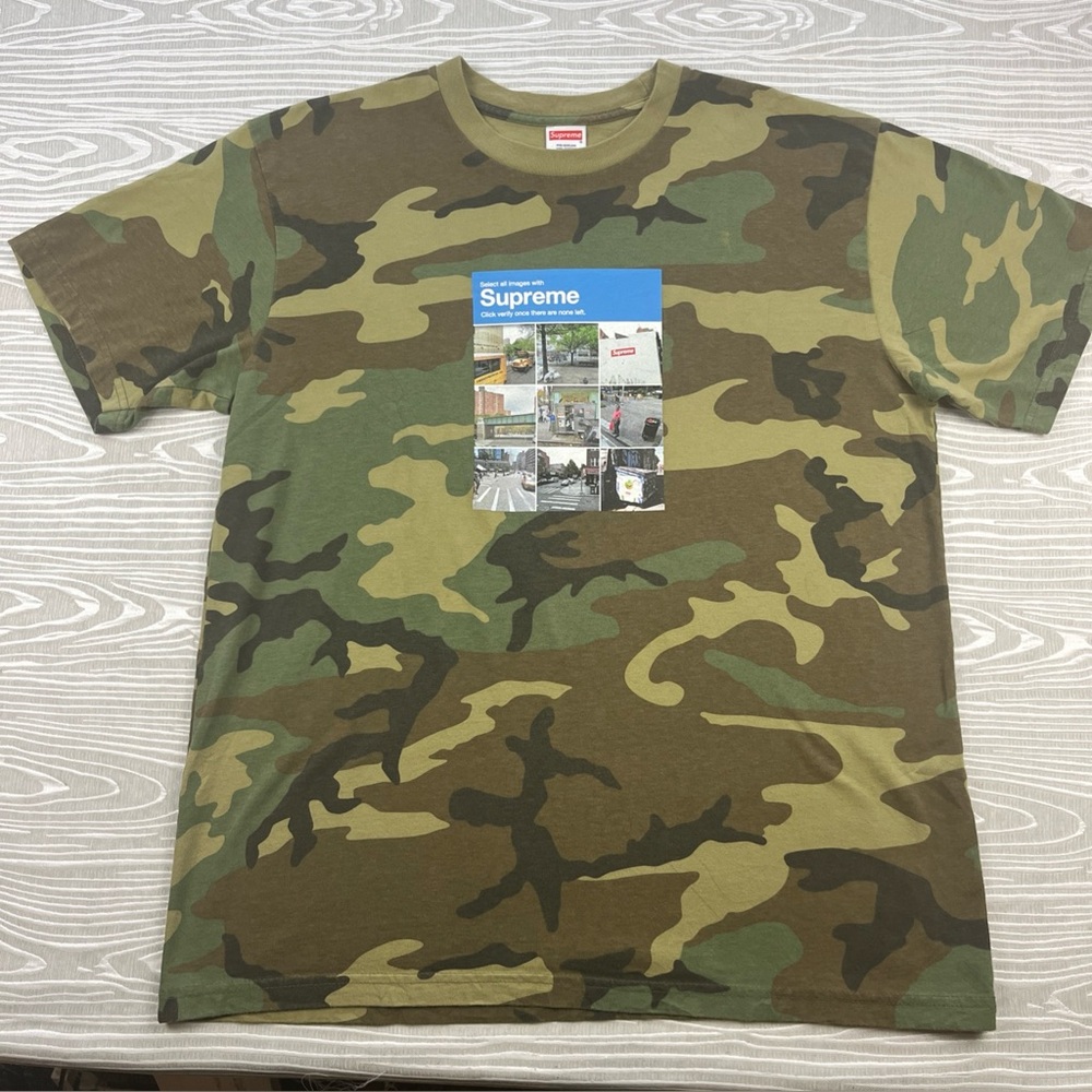 Supreme Captcha Verify Camo Tee Shirt - Large Mens Pre Owned
